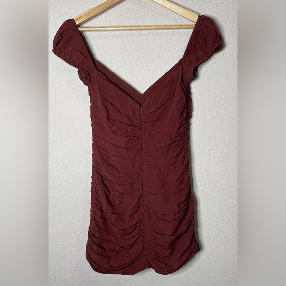 Aritzia Wilfred Veda Ruched Mini Dress Size 2 - Picture 4 of 8